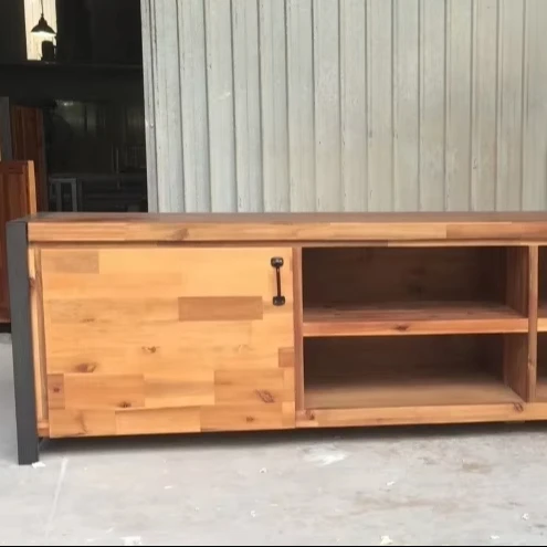 Wooden TV Unit, disassembling flat pack furniture, Vietnam manufacturer, Non-toxic water base finishing