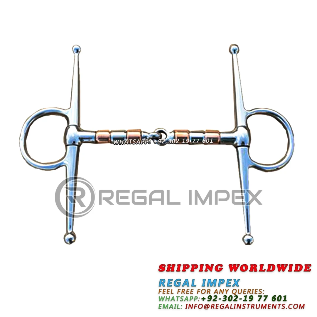 Equine Horse Bit Stainless Steel Horse Drill 13cm Copper Mouthpiece For