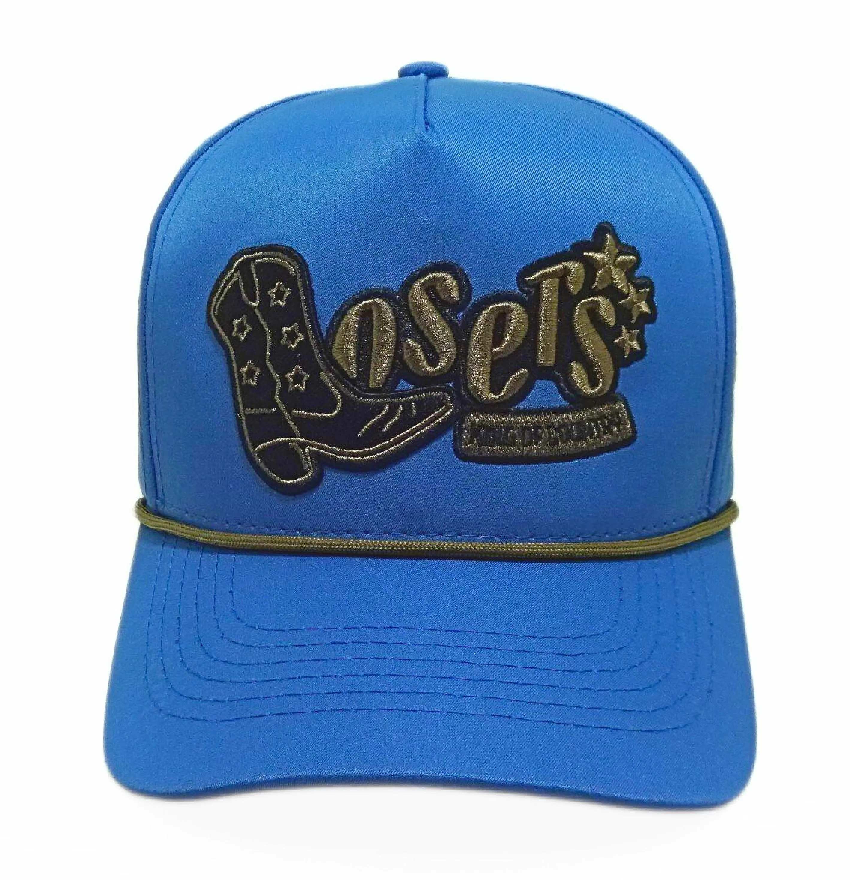 Waterproof Blue Rope Trucker Hat Wholesale Laser Cut Sport Cap for Unisex  High Quality OEM ODM in Injae Vina Hat Vietnam Factory