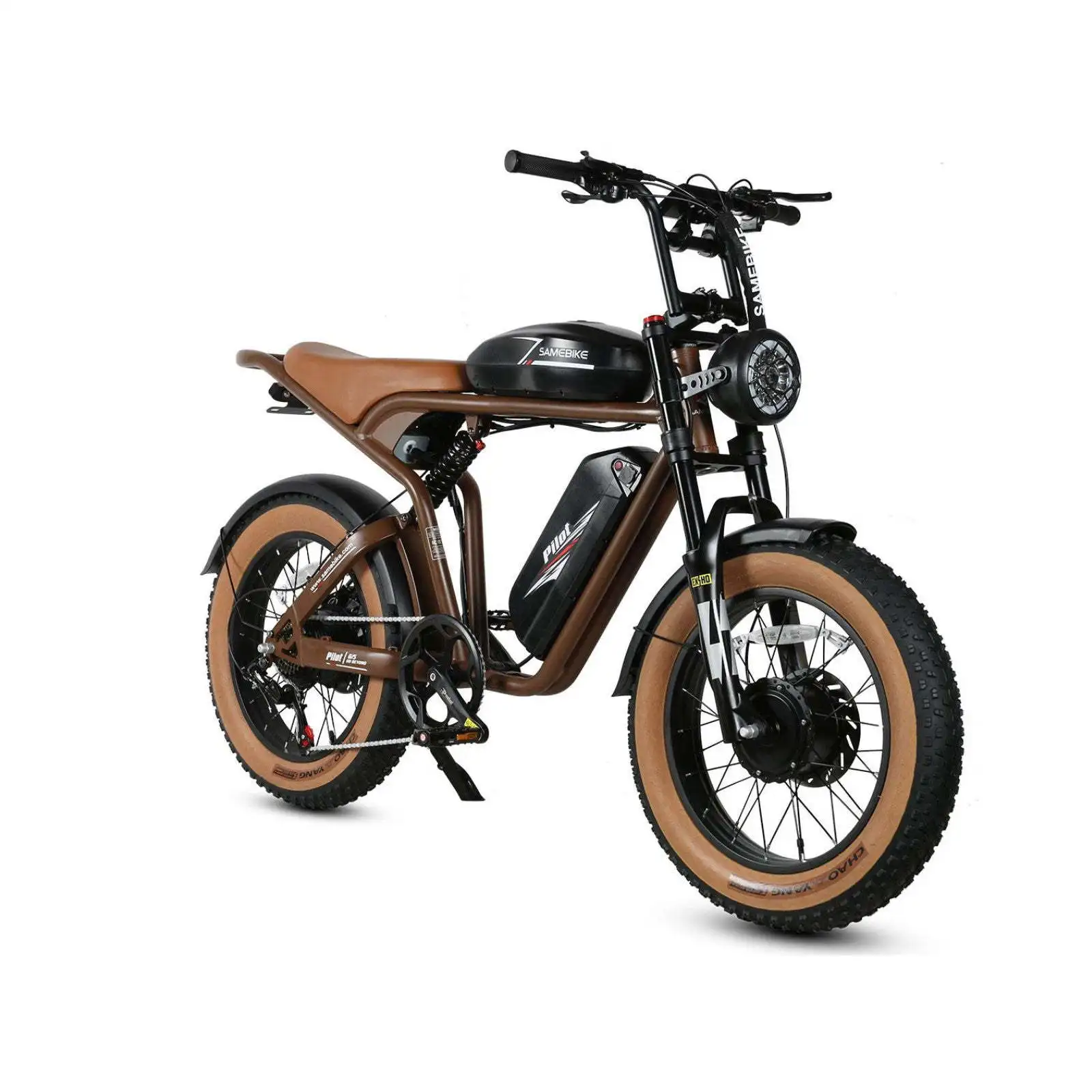 M20-III 2000W Hybrid Electric City Bike Rear Hub Motor Range 50km Smart Electronic Dual Rim 15ah Battery Black/Brown/Green