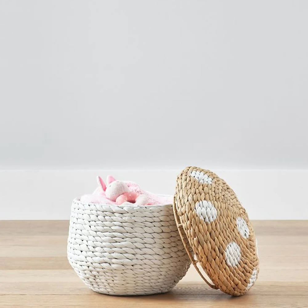 New Design White Rattan Gift Basket Gift Hamper Fruit Basket For Party/picnic Home Decoration