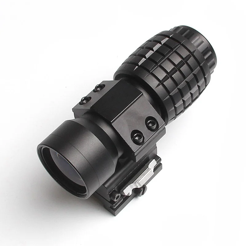 3x Magnifier Scope Optics Holography Hunting Optical Scope Tactical Flip to Side Quick Detach Compatible with 20mm