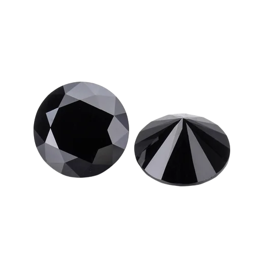 Best Selling 100% Natural Round Shape Brilliant Cut Black Diamonds High  Grade Diamonds Low Prices Per Carat