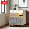 Light Sonoma Oak + Light Marble + Yellow + White