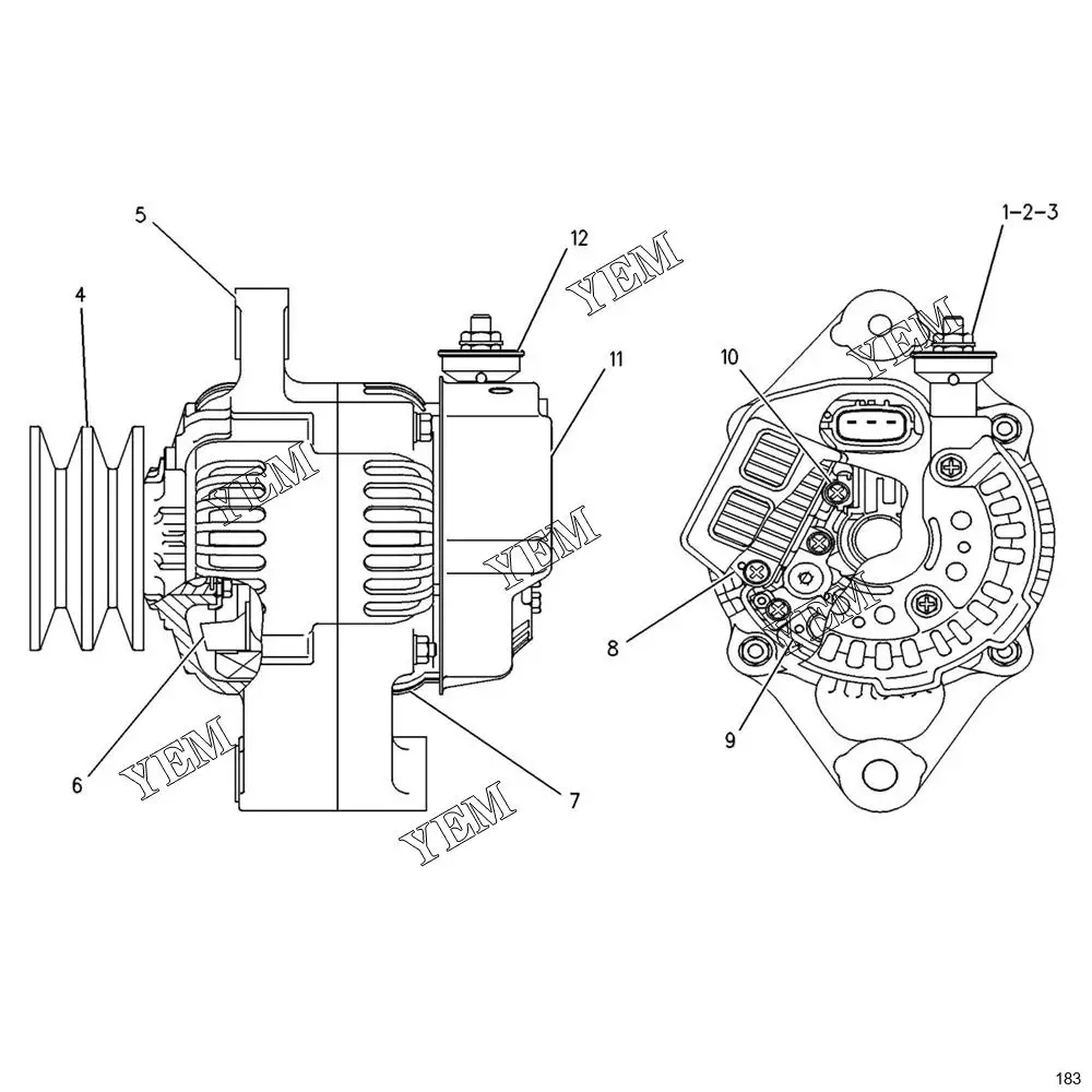 D4G Alternator Group 105-2811 1052811 Wholesale Engine Parts