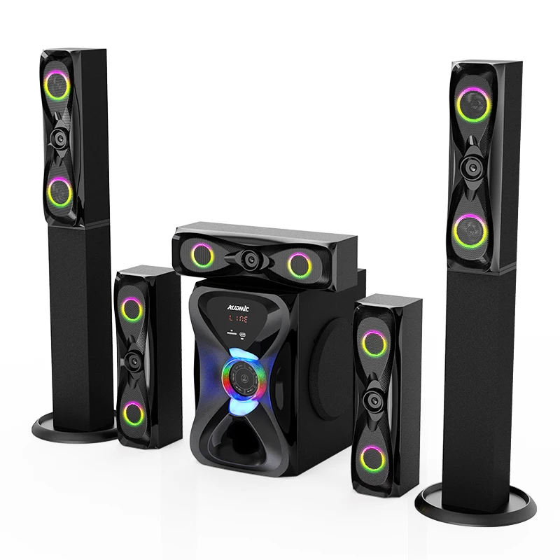 Home Theater Big Power Speaker Multimedia Bluetooth Heavy Bass Subwoofer  Surround Hifi Sound Active TV Speaker