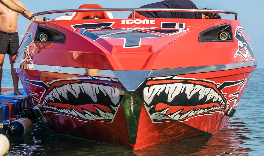 Alesta Marine Luxury Commercial Jet Boat Yellow New Fiber Glass