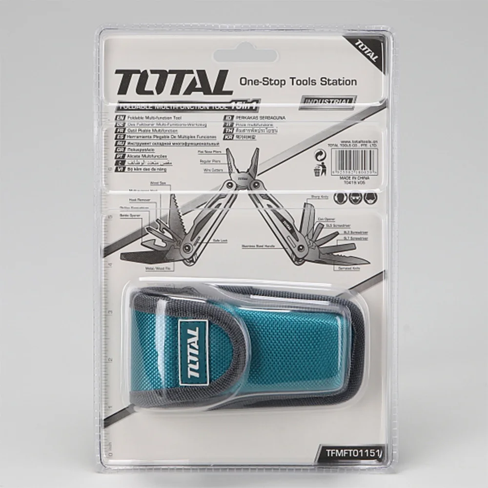 [TOTAL] MacGyver pliers 15 Functions TFMFT01151 All the tools you need and all at once New Arrival Products Good