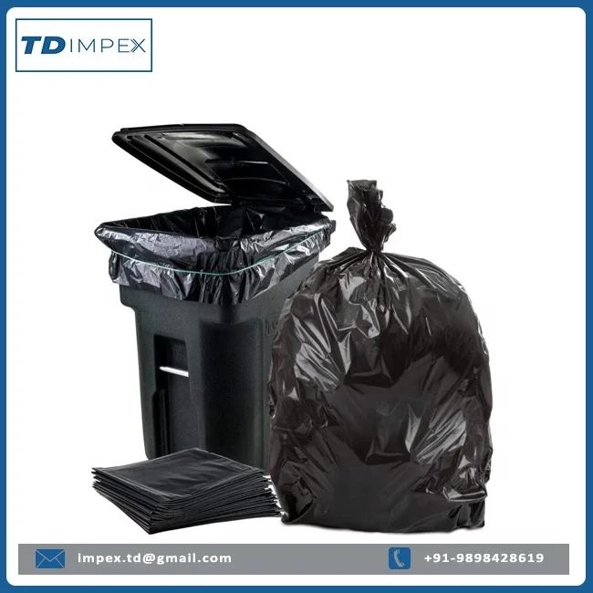 Heavy Duty Hdpe Plastic Garbage Bag Dustbin Liners Trash Bags Hot