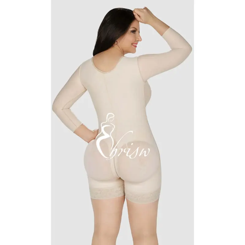 Mid Leg Girdle With Bra and Central Clasp Women Faja Colombiana Postquirurgica Shapewear Belts for Women Remove the Belly