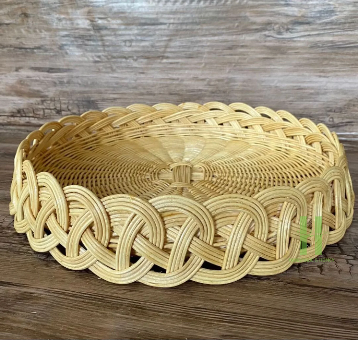 Best Seller Eco-Friendly Brown Rattan Storage Basket with Cover HNH ...