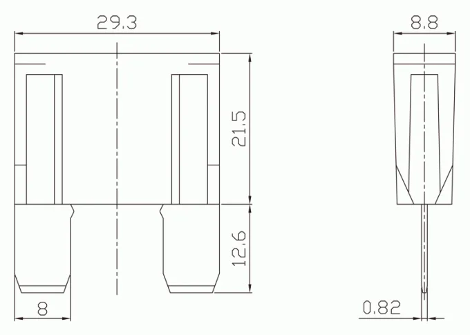 3 Pièces Fusible Midi 300a 125v Mega Fusible Bolt-On Fusible Fusible à  Courant Élevé Pour Voitures, Camions, Véhicules De Construction, Bus