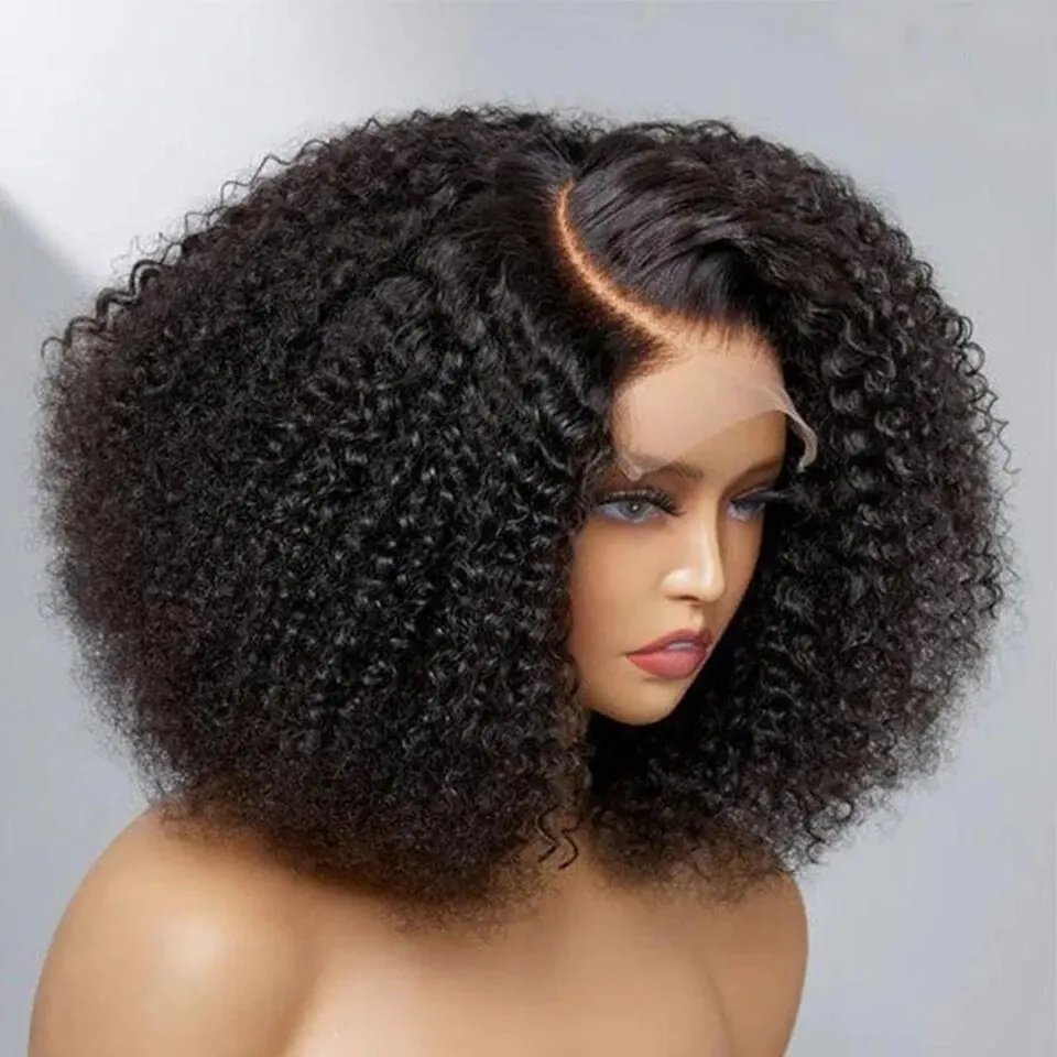 Deep Wave Short Bob Human Hair Wig - 8-14 Inch Jerry Curly display picture 1