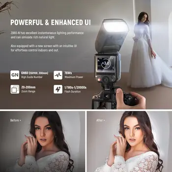 NEEWER Z880-N 2.4G I-TTL Camera Flash Speedlite detail image