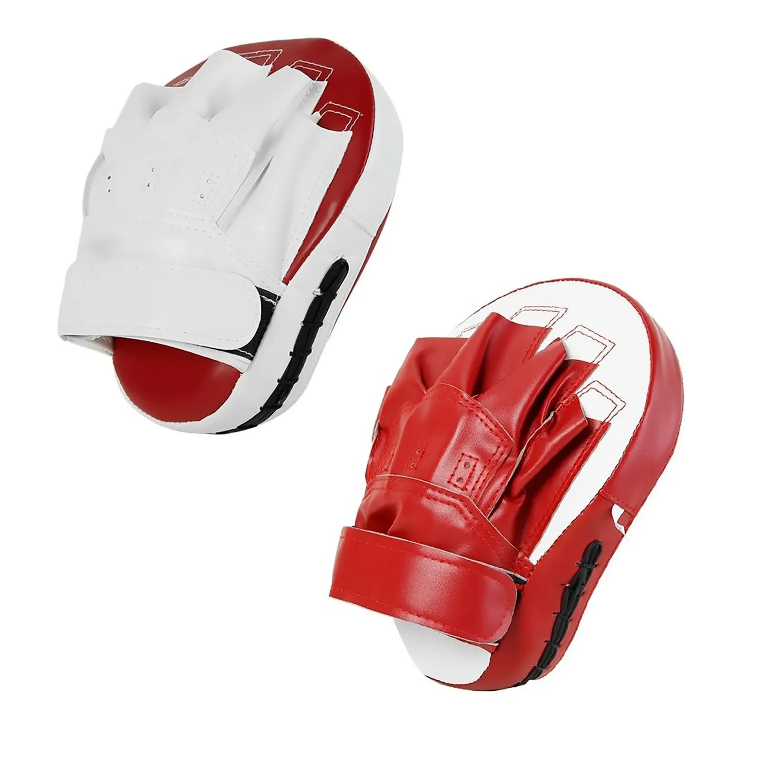 Leather Training Hand Pads Boxing Curved Focus Punching Mitts For