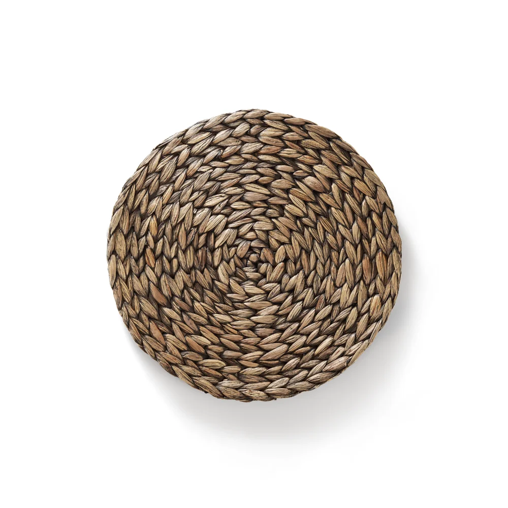 Vietnamese Natural Large Handmade Woven Placemats Round Natural Water