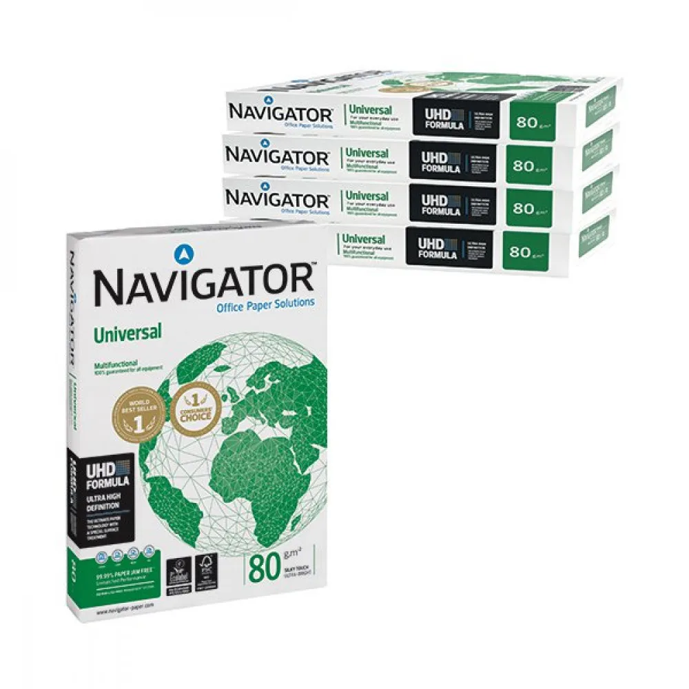 High Quality Navigator A4 Copy Paper 80gsm & 75gsm White Color