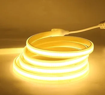 Cob Led Strip,Ac 110v 220v Super Bright Warm White 3500k Cob Led Rope ...