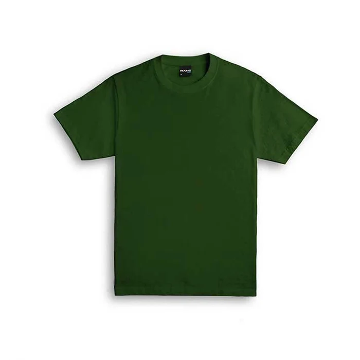 High Quality Forest Green T-shirt Basic 160 Gsm Short Sleeve Round Neck ...