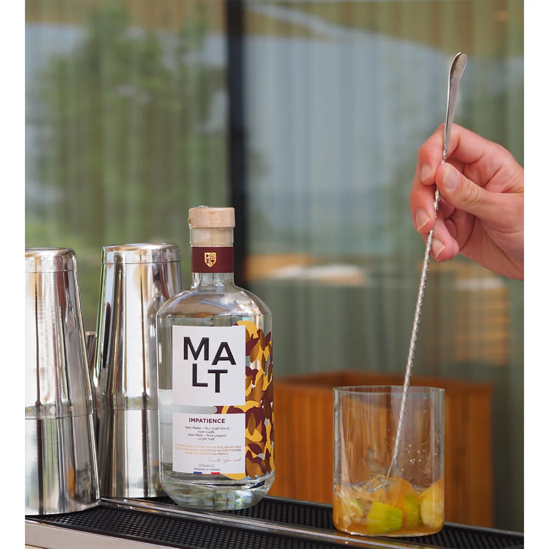 Impatience New Make Organic Whisky 70cl Premium Distilled Pure Unaged Single Malt From Champagne France 42% ABV