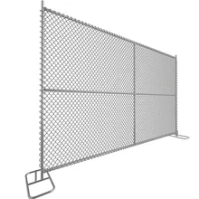 Portable Waterproof Chain Link Temporary Construction Fence Panels with Fencing Gate Residential Factory Protection Applications