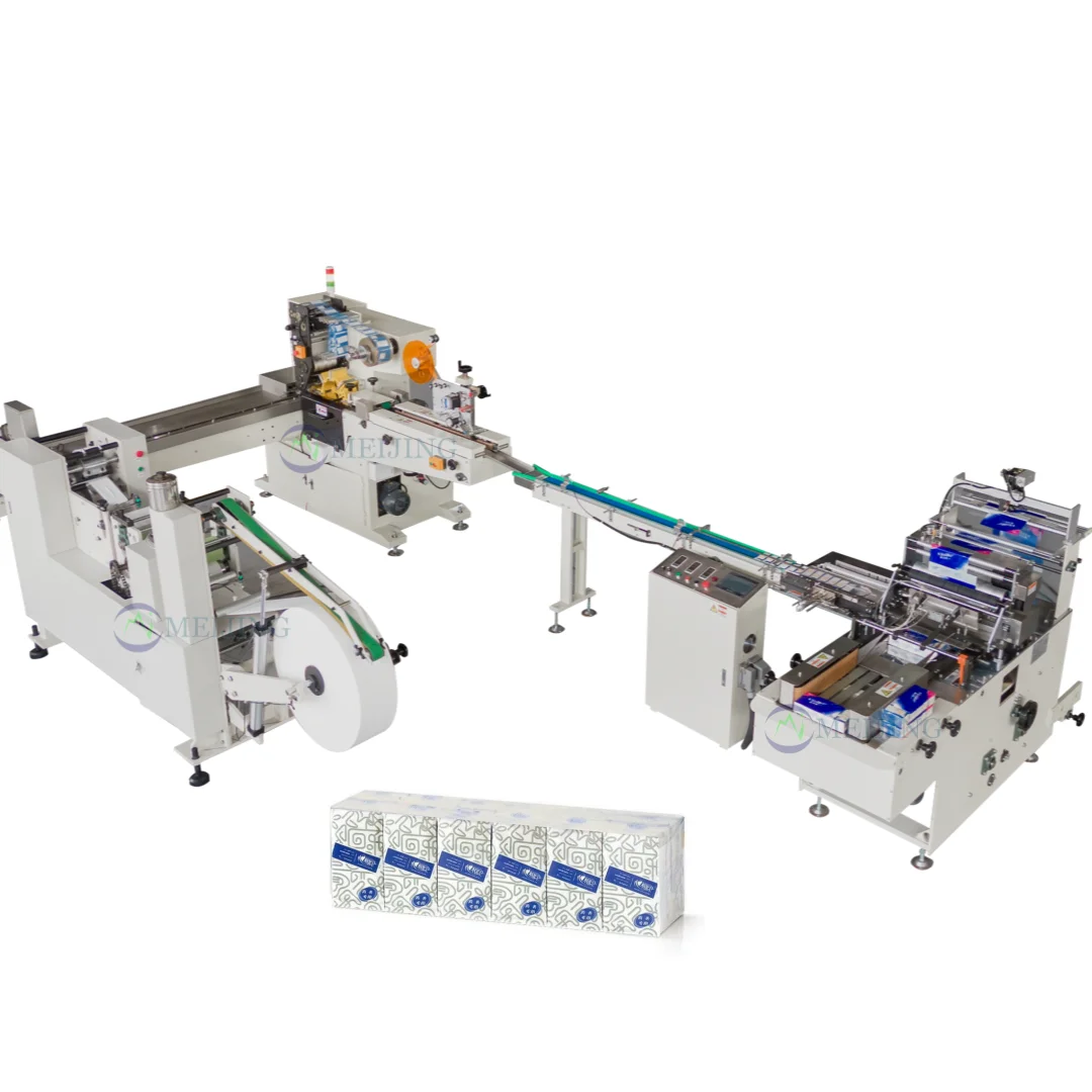 Standard Type Handkerchief Making Machine 500-600 Sheets/Min Pocket Tissue Folding Price for Manufacturing Plant Restaurant Use