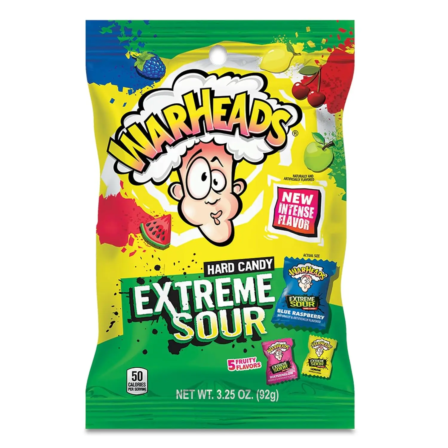 Warheads Extreme Sour Hard Candy 3.25oz Assorted Flavors (1-bag) - Buy ...