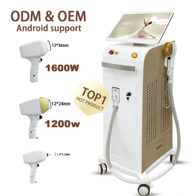 2024 Laser Best professional 1200W diode laser hair removal 755nm 808nm 1064nm diode laser hair removal machine price