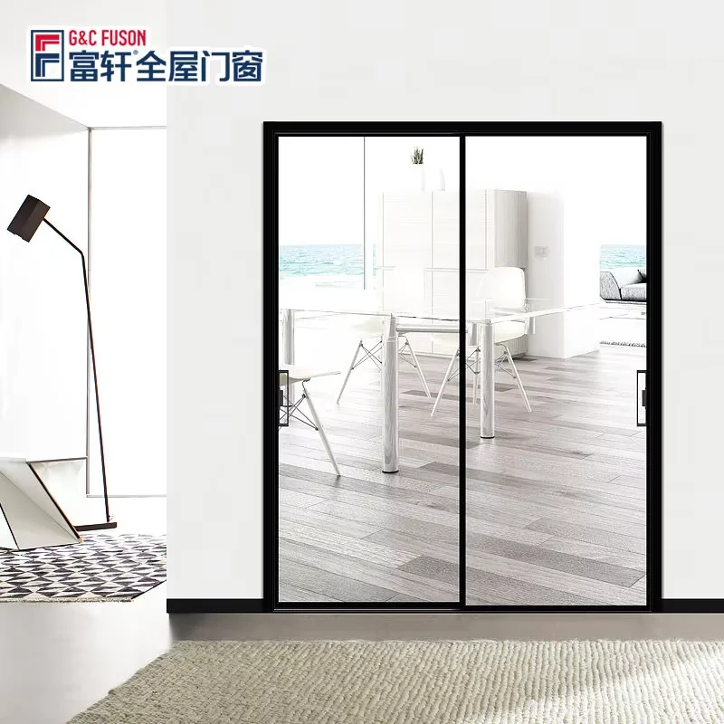 Fuson Professional Factory Home Luxury Partition Wall Huge Aluminum Door and Windows Aluminum Sliding Doors