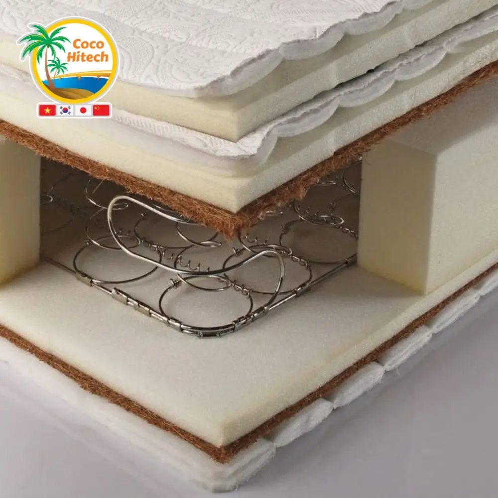 ECO FRIENDLY COCONUT FIBER LATEX MATTRESS for HOTEL BEDROOM FURNITURE BED USE