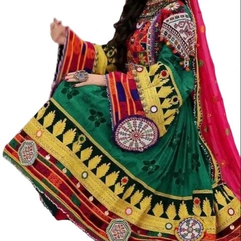 Best Quality Fabric Afghan Kuchi Dress Vintage Kuchi Dress Tribal ...