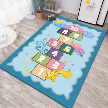 Kid Playmat Crawling Carpet Road Map City Traffic Educational Learning Game Non Slip Classroom Home Decor Rug 3d Print Carpet