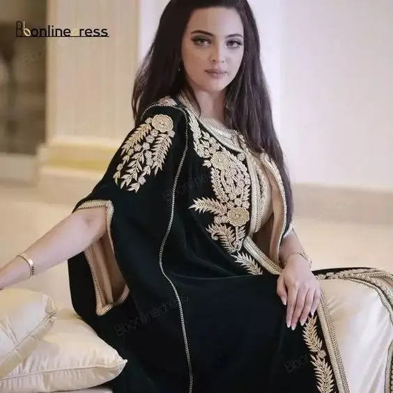 Moroccan caftan with golden work main image 0
