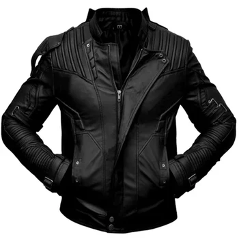 Low Price Men Leather Bomber Hooded Jacket Plus Size Motorcycle Smart Casual Genuine Biker Fashion Leather Jacket