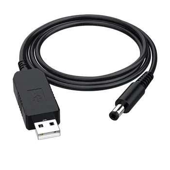 GIET 1m universal 5v usb dc power cable 5v to 12v usb to dc 12v powered usb to dc cable usb to dc 5.5x2.1mm 5v