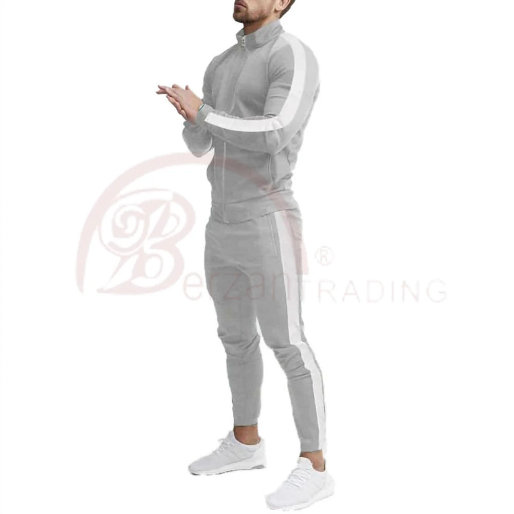 Wholesale Zipper Tracksuits For Men Custom Logo Two Piece Mens Zipper