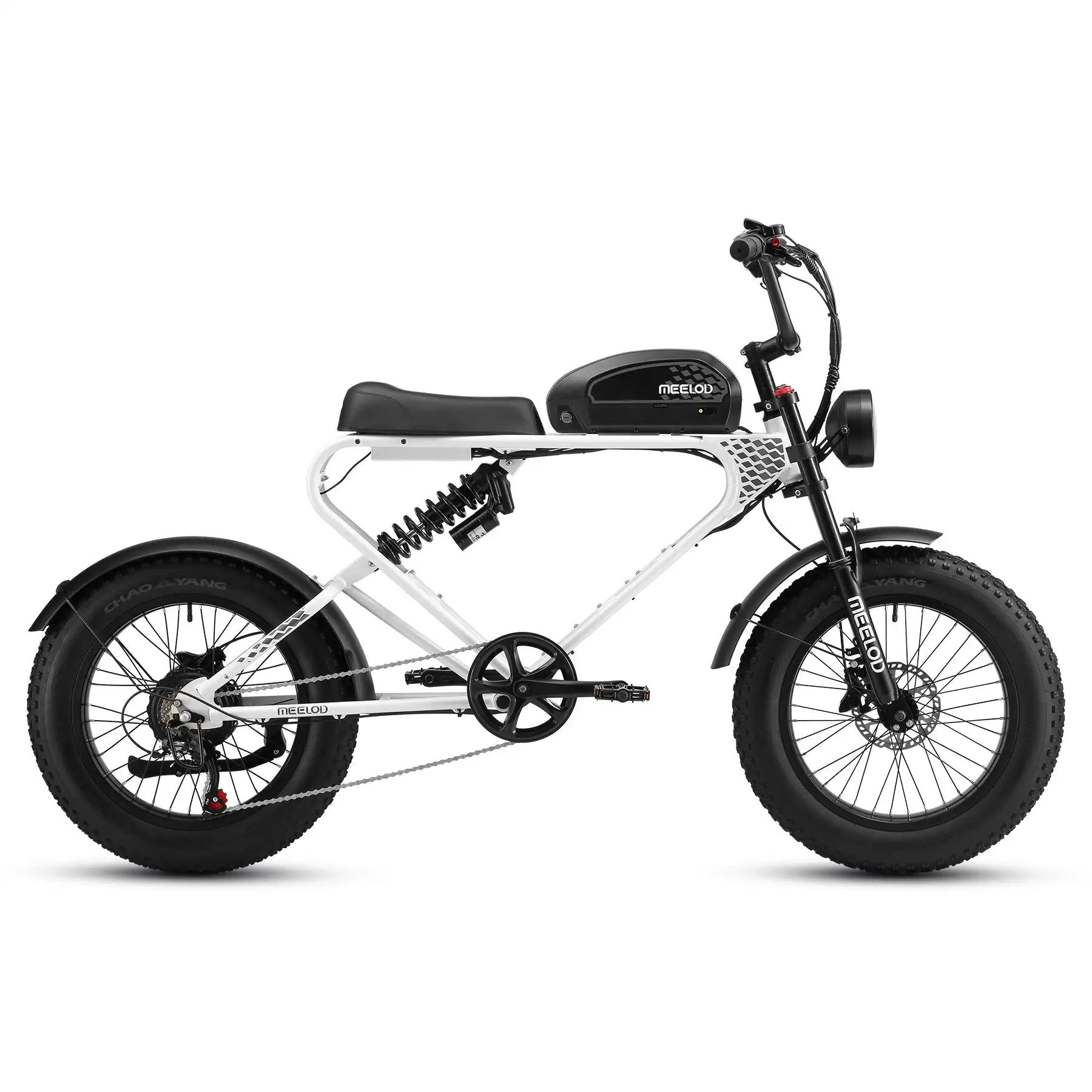 MEELOD DK300 PLUS 1200W Motor Electric Scooter 50-100 Miles Range Black & White