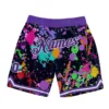 Motif graffiti violet-blanc