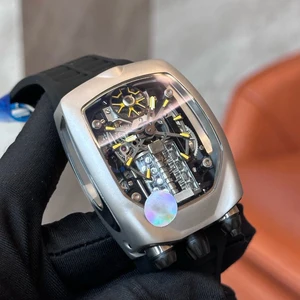 High-end Luxury Business Fashion Trend Men's Mechanical Watch Alloy case Unique Personality Luminous Waterproof Automatic Watch