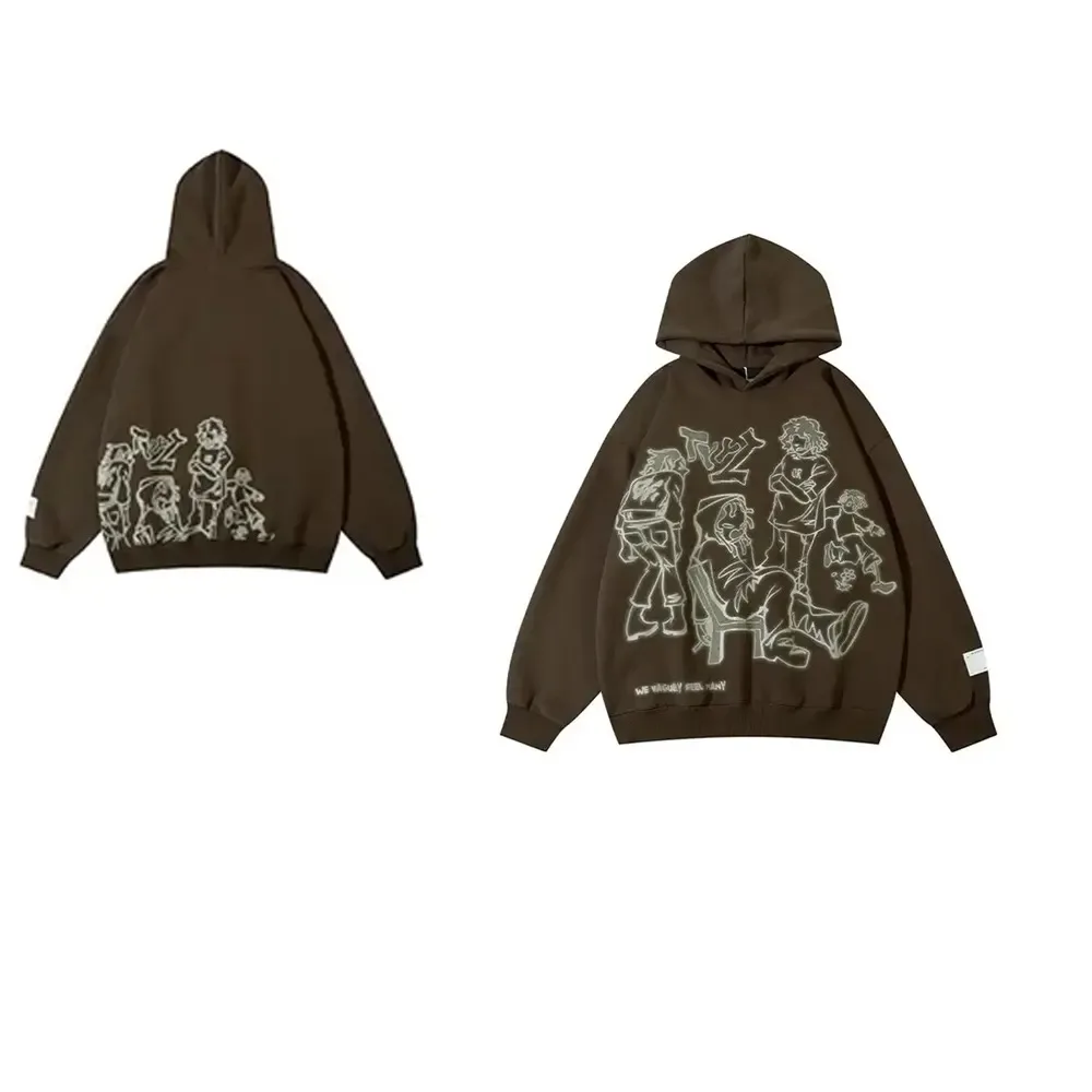 Oem 2024 Designs Luxury Oversized Blank Plain Screen Printed Graphic