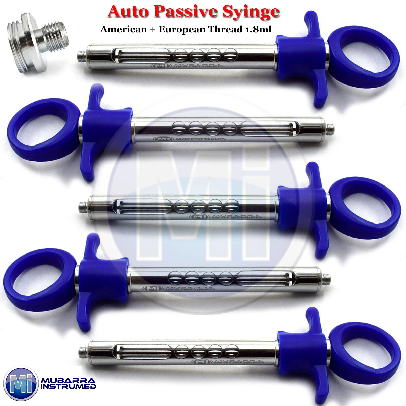 Mubarra Instrumed 5 Pieces Dental Anesthetic Syringes Selfaspirating 1