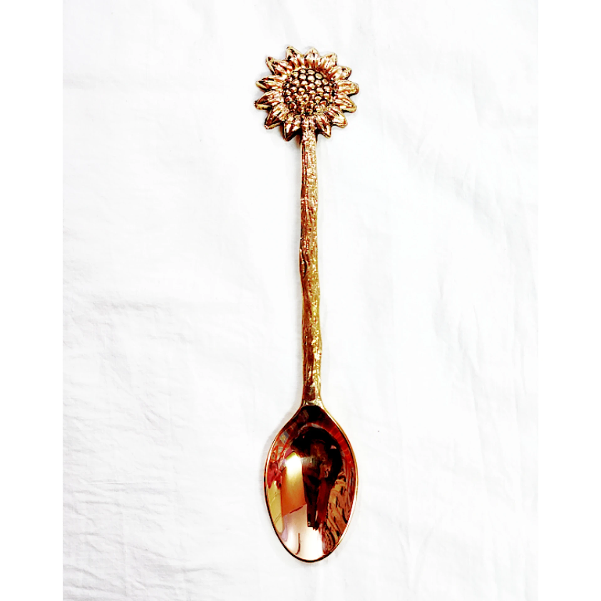 Golden Branch Flatware Spoon with Mirror Polish for Hotel & Restaurant Good Quality Branch Dinner Spoon for Wholesale Price