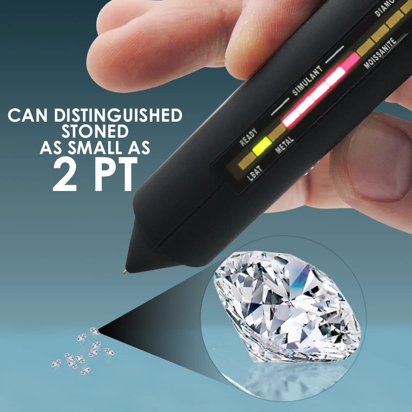 Testeur Professionnel Diamant Moissanite DANOPLUS - Haute Précision Avec Détecteur Métal Inclus