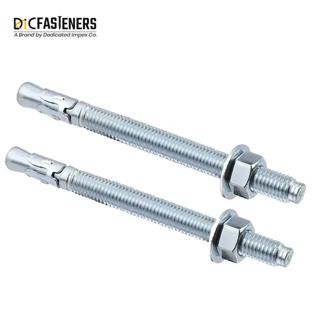 ISO Certified Stainless Steel Hammer Drive Anchor Bolts M6 M8 M10 Diameter  Zinc Plated With Durable Zinc Alloy Material