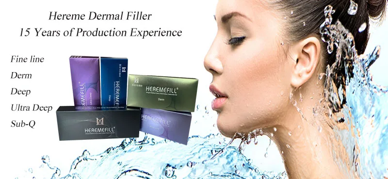Hereme hyaluronic acid inject dermal filler injection facial fillers for lips acido hialuronico inyectable reticulado