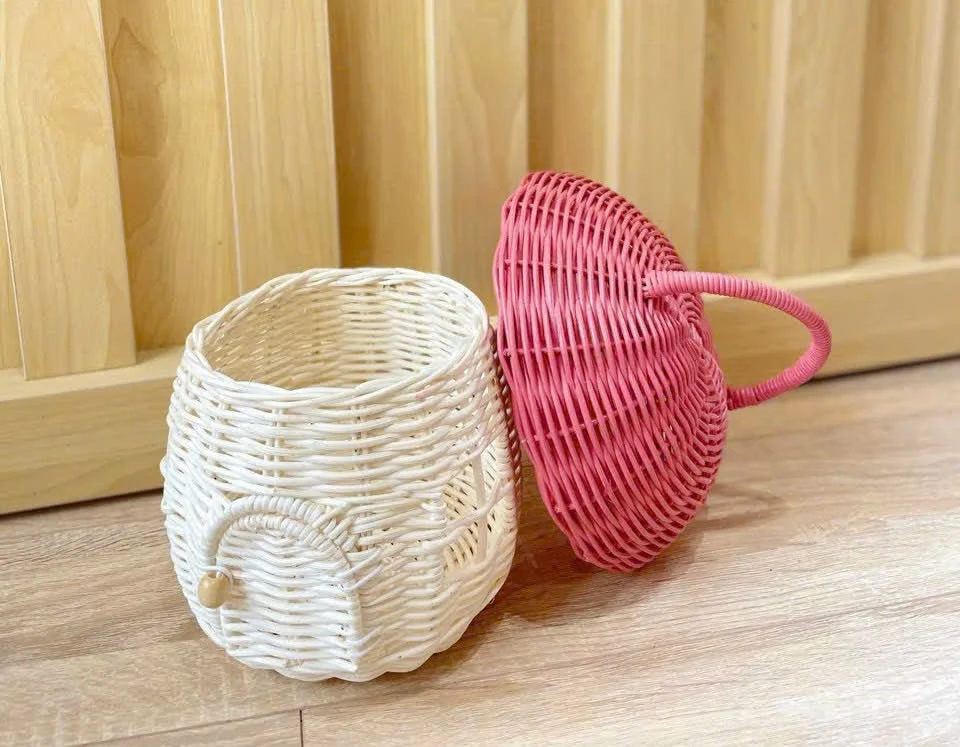 Wicker Rattan Bells Handmade Christmas Tree Ornaments Rattan Star Acorn Decoration Parties Lighting Features - CARYLN