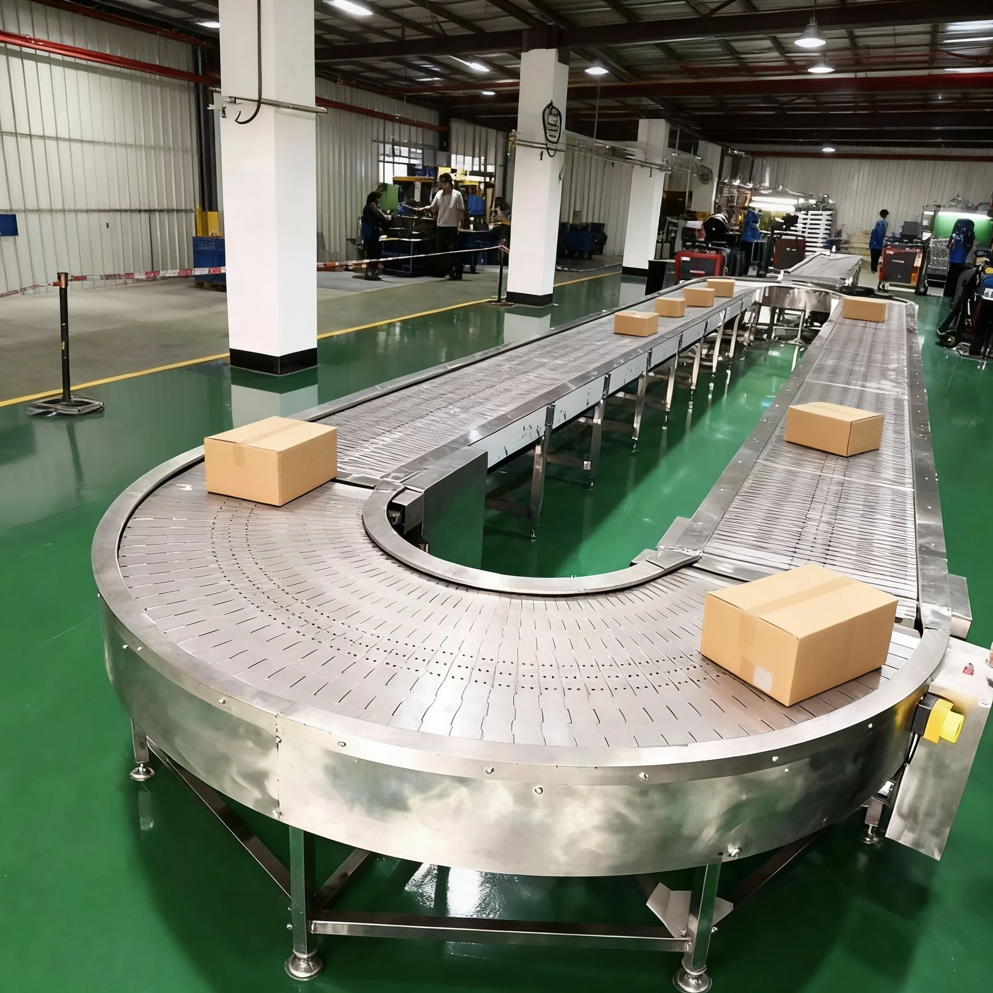 product belt conveyor factory best sale 90 degree 180 degree circular turning conveyor-3