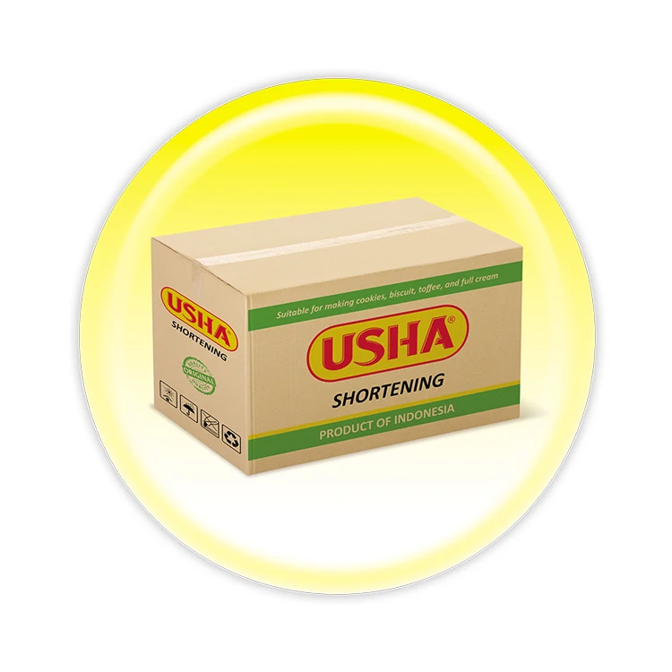 Refined Rbd Palm Based Shortening Fat With Usha Brand And Logo At