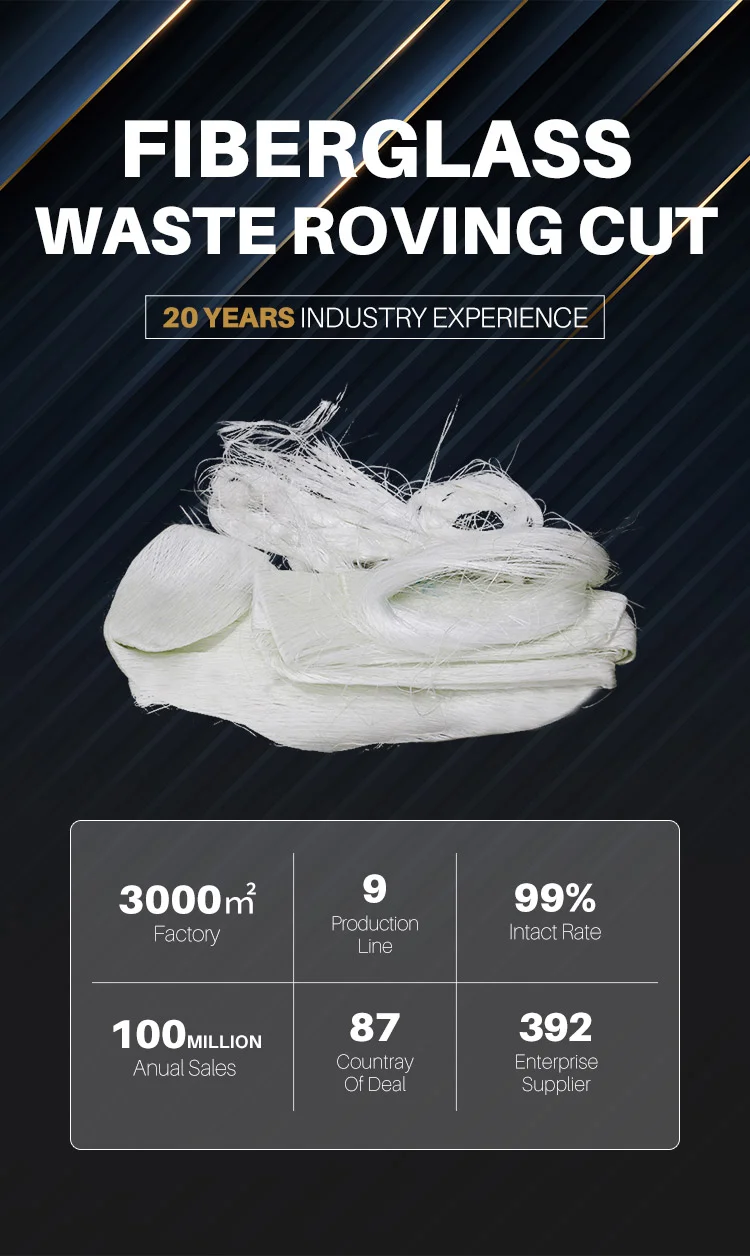 High Cost Performance Fiberglass Scrap Fiber Glass Waste Roving