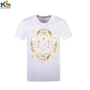 Golden/Silver Foil Logo Printed T-Shirt
